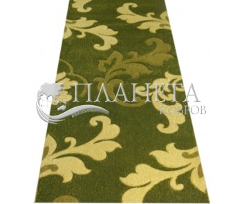 Синтетическая ковровая дорожка Friese Gold 8747 GREEN - высокое качество по лучшей цене в Украине